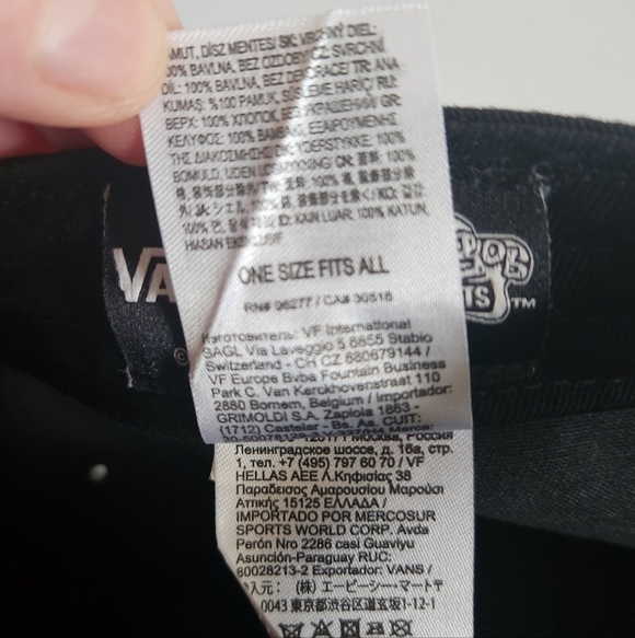 Vans x SpongeBob Court Side Dad Black White Checkered Hat Cap - Picture 15 of 15